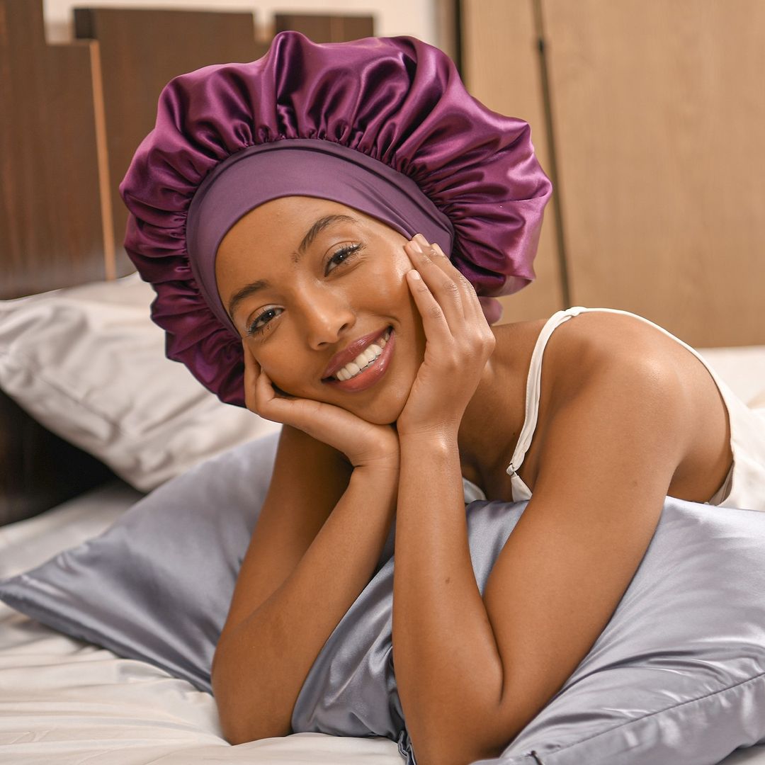 Adjustable Silk Satin Bonnet